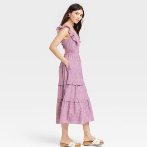 Sold out flutter sleeveless dress- never worn